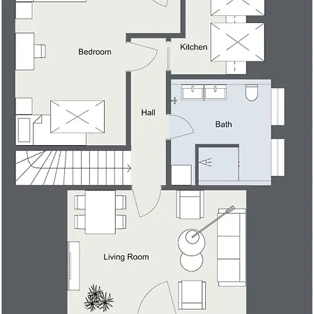 Apartment Dachnest - Wundervolles Neues Dachgeschoss Fuer Bis Zu 4 Personen In Kirchentellinsfurt