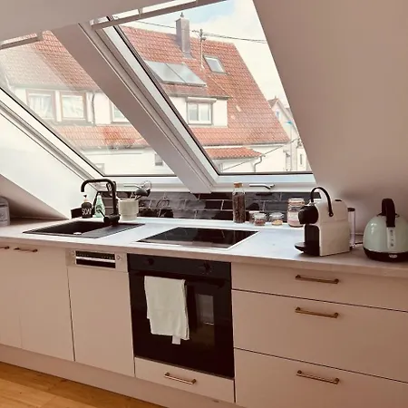 Dachnest - Ruhige Dachwohnung 45 Qm Mit Parkplatz 10 Minuten Nach Tuebingen Appartamento Kirchentellinsfurt