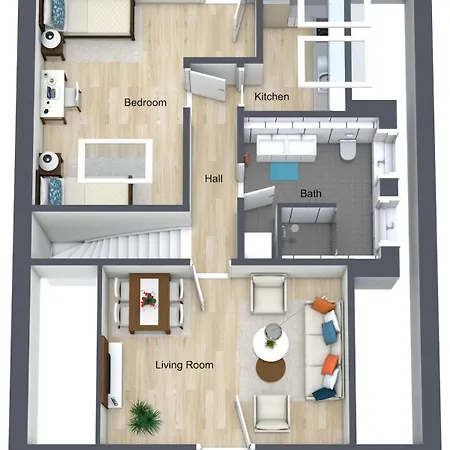 Apartment Dachnest - Wundervolles Neues Dachgeschoss Fuer Bis Zu 4 Personen In *